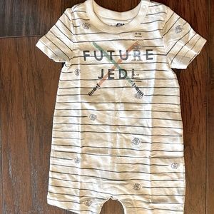 BabyGap Star Wars Future Jedi Shorty Romper One-Piece Size 6-12M - NWT